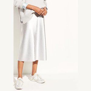 COPY - COPY - NWOT Vince Metallic Silver Slip Skirt in XL